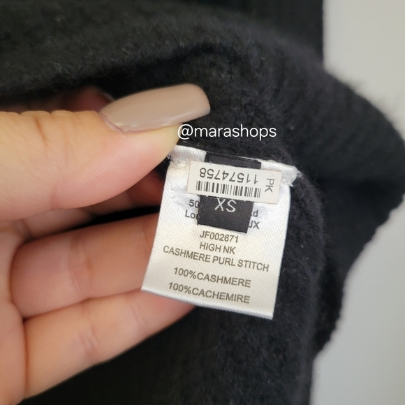 Joseph Black Cashmere Turtleneck Sweater - Picture 4 of 4